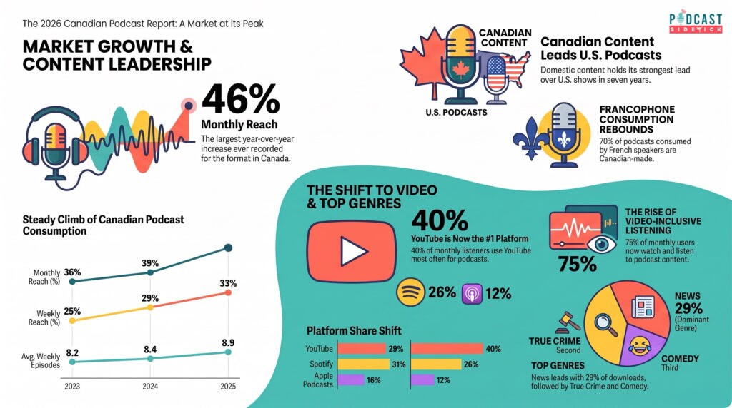2026 Canadian Podcast Report - Podcast Sidekick
